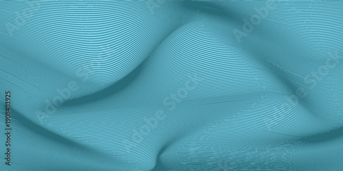 Blue abstract background with elegant wavy line arrangement.