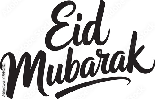 Eid Mubarak elegant calligraphy