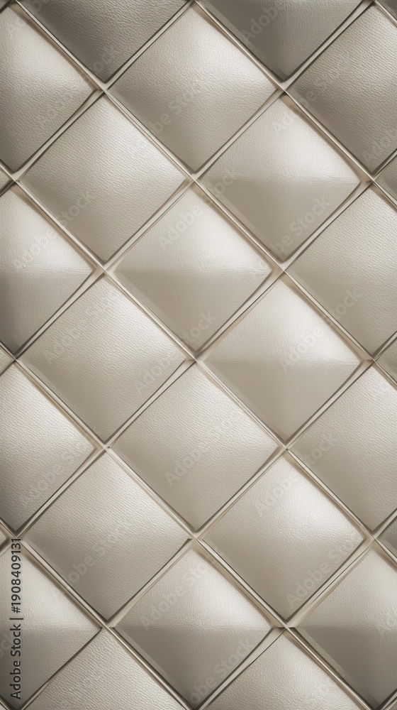 Fototapeta premium Elegant Diamond Quilted Leather Texture for Luxury Design