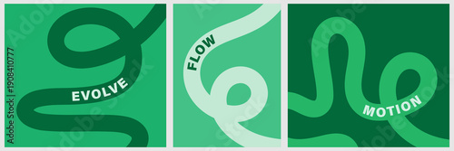 Vibrant abstract poster with flowing shapes in warm colors featuring colorful, fluid wavy lines for a dynamic, modern feel, motivational design typography for creative wall art