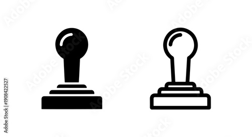 Retro Gaming Joystick Vector Icon for Arcade Games and Emulation