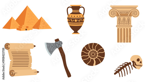 Ancient egyptian and prehistoric objects