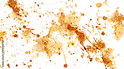 Grease stains messy pattern, isolated on a white background