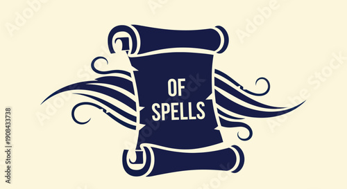 Scroll with text and decorative elements