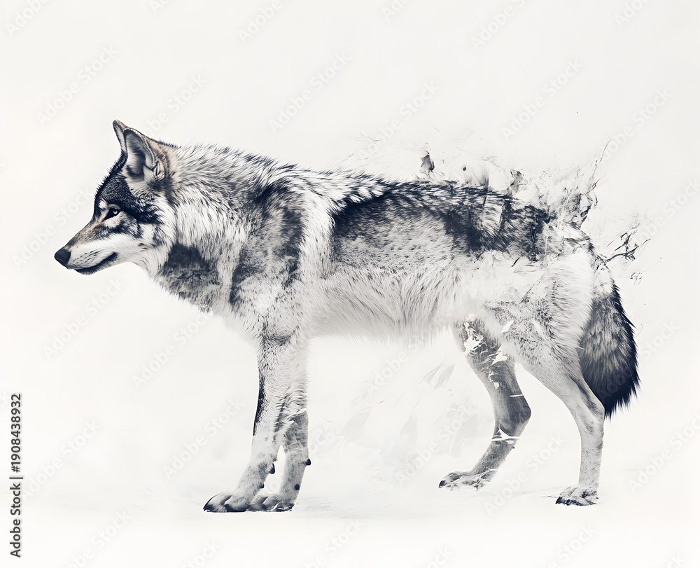 Obraz premium wolf in winter