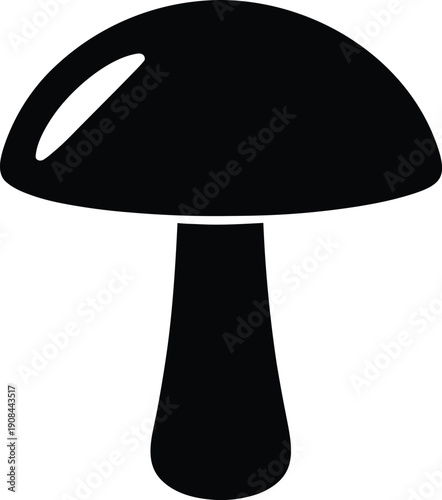 Mushroom Icon Design For Natural Growth And Fungi Research