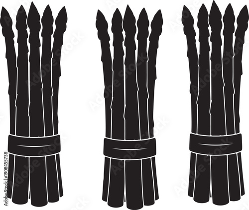 Five black ignition coil spark plug wires isolated on transparent background