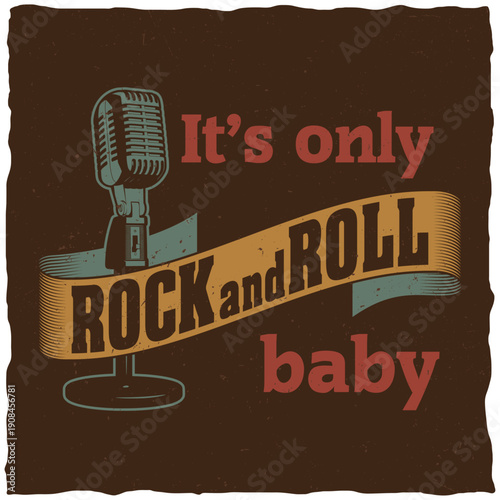 It's Only Rock And Roll Baby Vintage Label