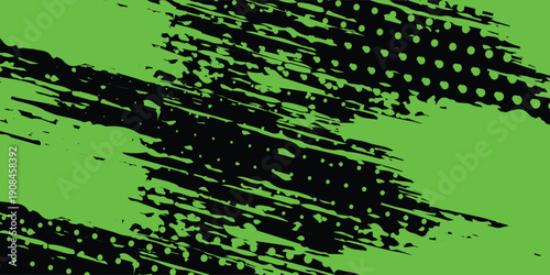 Intense Cyberpunk Aesthetic Background with Gritty Halftone Overlay