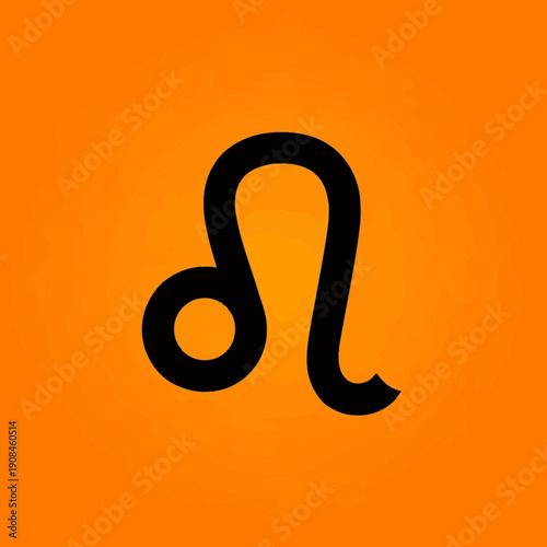 Leo Zodiac Sign Symbol Astrology Icon.