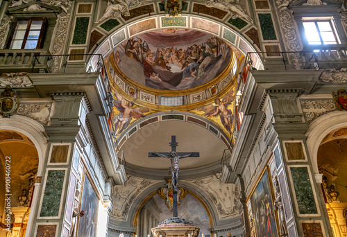 фотографія Ognissanti church, Florence, tuscany, Italy