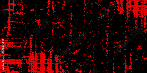 An abstract red and black grunge background features a textured paint design with digital 3d light patterns and heart illustrations for a bold wallpaper