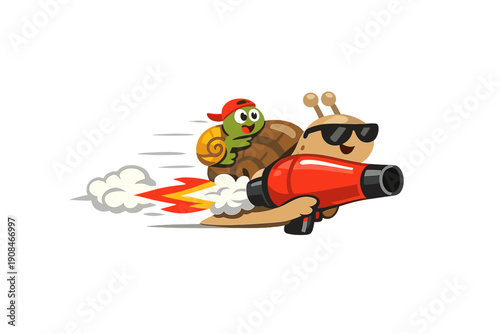 Animals, such as snails, humorously employ the product at an unexpectedly rapid pace