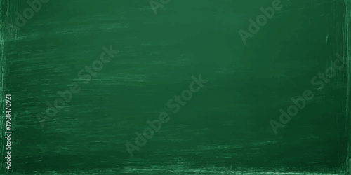 Vintage green chalkboard background with a grunge textured surface and aged paper material design creates a blank old wallpaper backdrop for an artistic canvas wall.