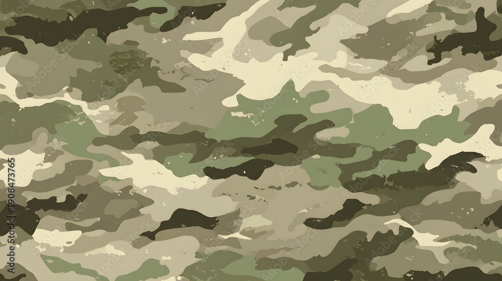Fototapeta premium Camouflage Pattern Military Style Abstract Background.