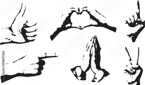 Professional Soccer Player Action Silhouettes Set