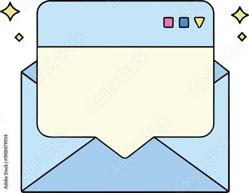 Pixel art email popup promoting cyber monday open now