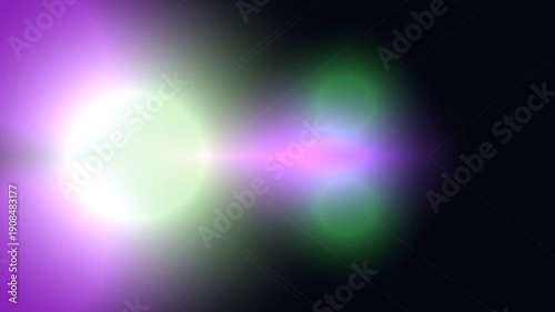 Vibrant Neon Lights Geometric Shapes Motion.