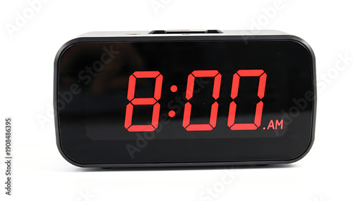 Alarm Clock Showing White Background