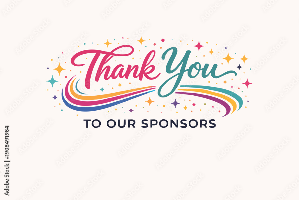 Obraz premium Thank You Message Design