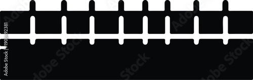silhouette abstract pattern representing grid or fence structure vector design