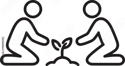 Collaborative Growth and Environmental Care Icon