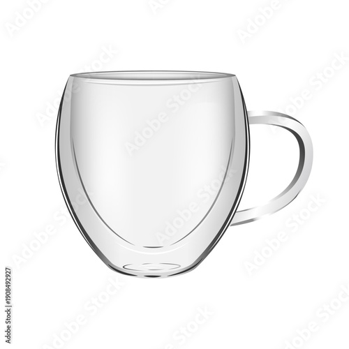 Double walled empty mug