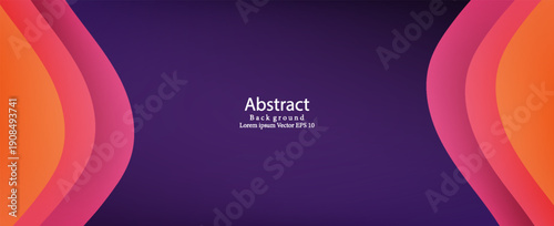 Abstract Colorful Layered Wave Gradient Background. Modern creative trendy design in vector EPS 10