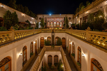 Beautiful retro architecture building in Isfahan, Iran.