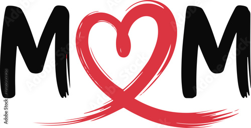 Artistic mom lettering icon, artistic mom lettering vector, creative mother typography design, mothers day text illustration, mother quote art design
