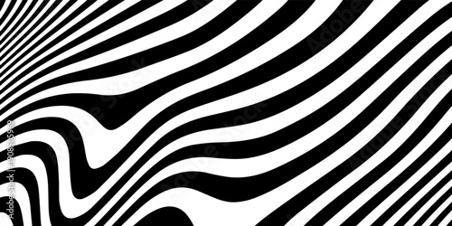 Retro vector groovy summer striped psychedelic background set. black colored backgrounds. Futuristic Technology Concept