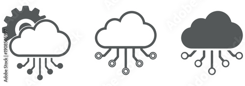 ofvs236 OutlineFilledVectorSign ofvs - cloud computing vector icon . isolated transparent . data transfer technology . outline and filled version . AI 10 / EPS 10 . g11576