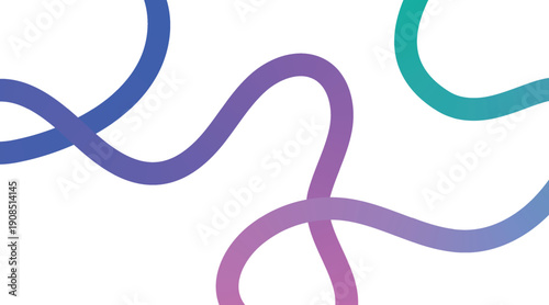 Curve Shape Color Lines,  Abstract Background with Wavy Line and Gradient, Gradient Line art background, Rainbow colorful wave isolated background illustration. 