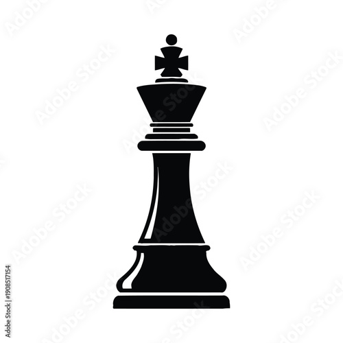 Black chess queen piece game