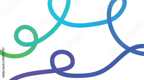 Curve Shape Color Lines,  Abstract Background with Wavy Line and Gradient, Gradient Line art background, Rainbow colorful wave isolated background illustration. 