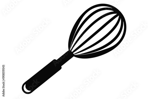 egg beater line art silhouette vector illustration