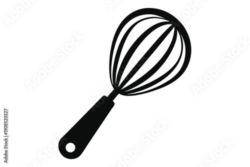 egg beater line art silhouette vector illustration