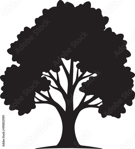 Fall Tree Silhouette