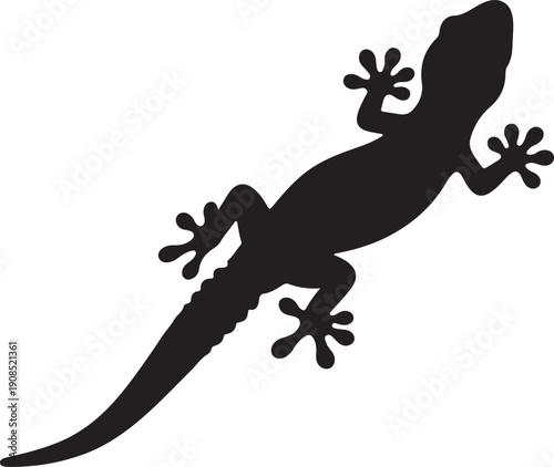 Silhouette of Gecko 