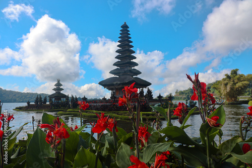 Photography The temple on a lake in Bali inamed Pura Ulun Danu Beratan, also known as the Ulun Danu Beratan Temple