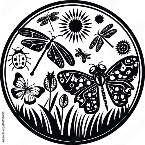 A vibrant landscape of rolling green hills under a dramatic sunset sky with golden light filtering through scattered clouds