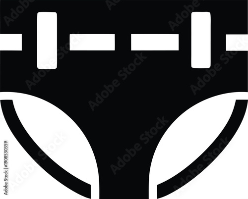 diaper silhouette vector illustration on transparent background