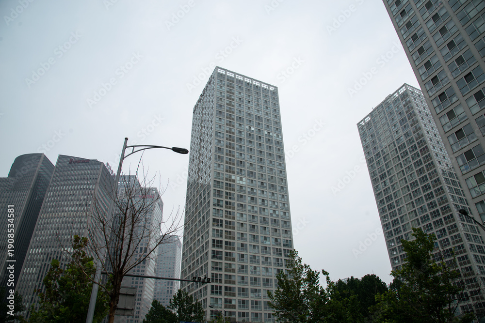 Fototapeta premium Beijing Urban Skyscrapers - Modern Capital City Architecture