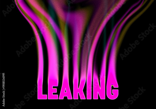 Leaking Text Effect
