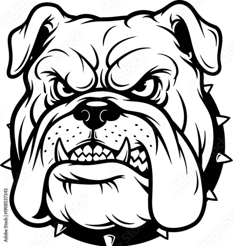 Fierce Bulldog Face Icon