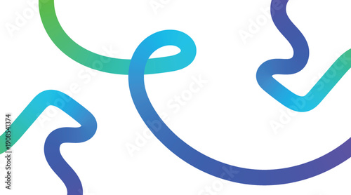 Curve Shape Color Lines,  Abstract Background with Wavy Line and Gradient, Gradient Line art background, Rainbow colorful wave isolated background illustration. 