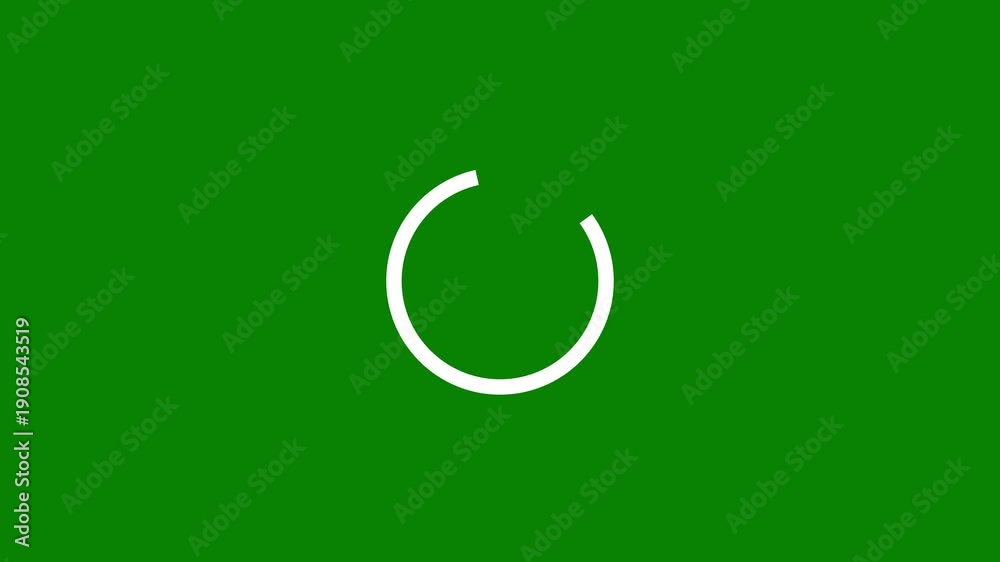 Green Abstract Loading Circle Animation Loop, Smooth Spinning Oval ...