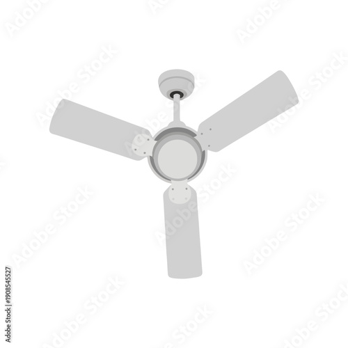 Ceiling Fan Simple Icon Vector Illustration