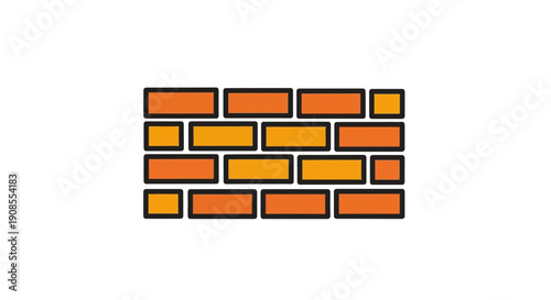 Brick Wall Structure Made of Bricks.