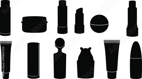 Collection of various makeup and beauty products